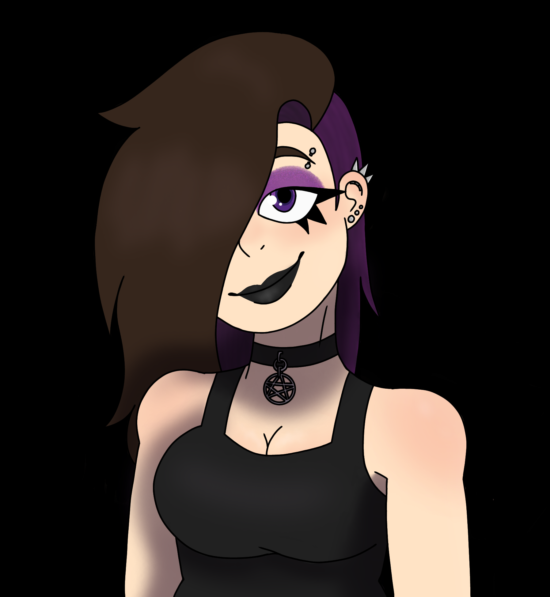 2024, Digital, Original Character, OC, Goth Woman